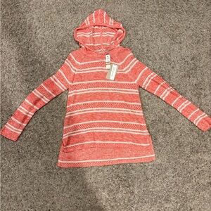 Tommy Bahama Coral and White Knit Sweater, Size small